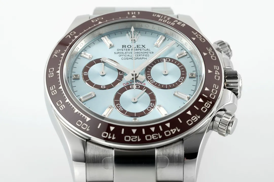 Rolex Daytona – Silver Stainless Steel, Blue Dial, Premium Chronograph - Image 2