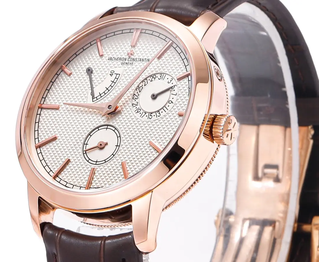 Vacheron Constantin Traditionnelle 83520/000R-9909 Rose Gold with Brown Leather Strap - Image 2