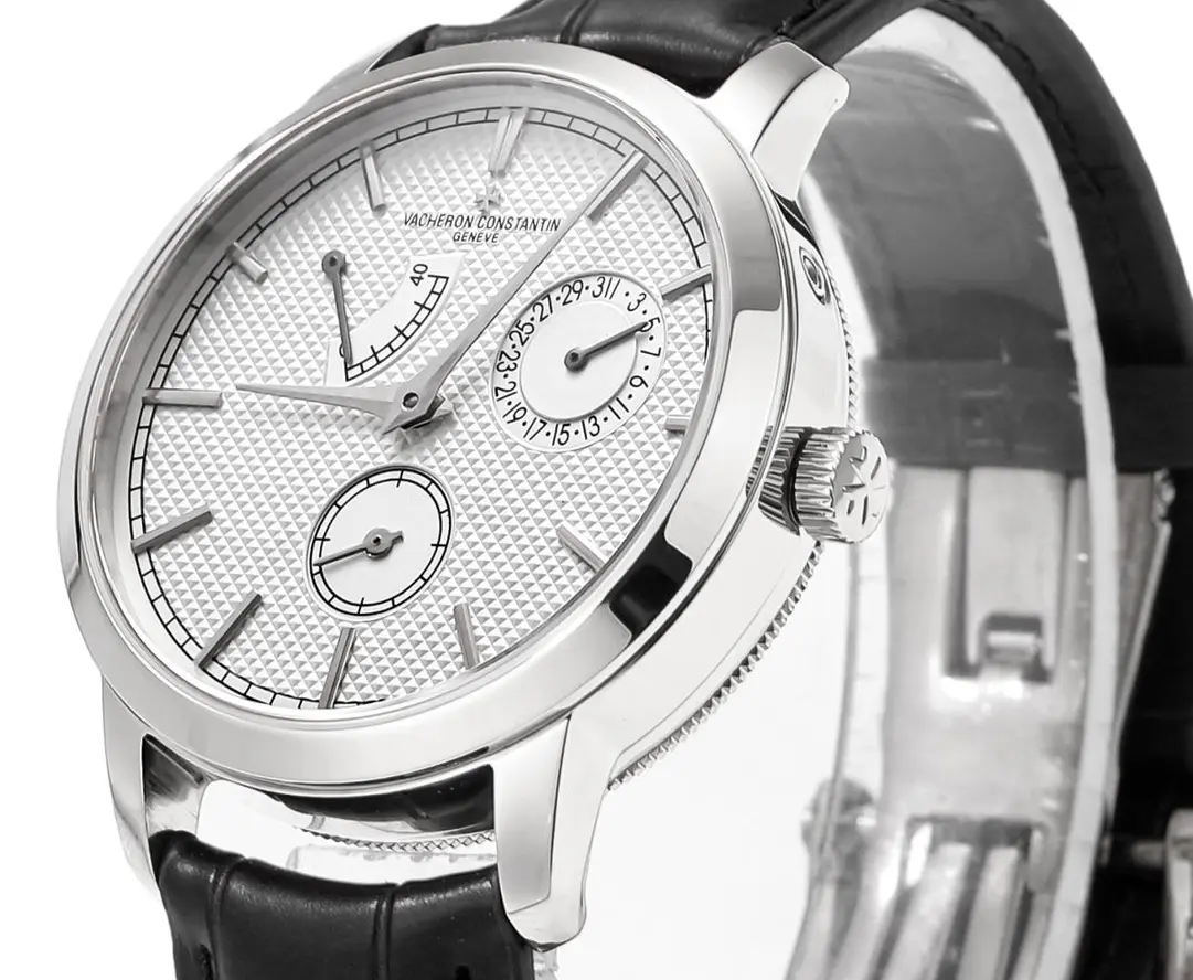 Vacheron Constantin Traditionnelle 83520/000R-9909 – Silver Dial, Black Leather Strap, Multi-Function Automatic Quality - Image 2