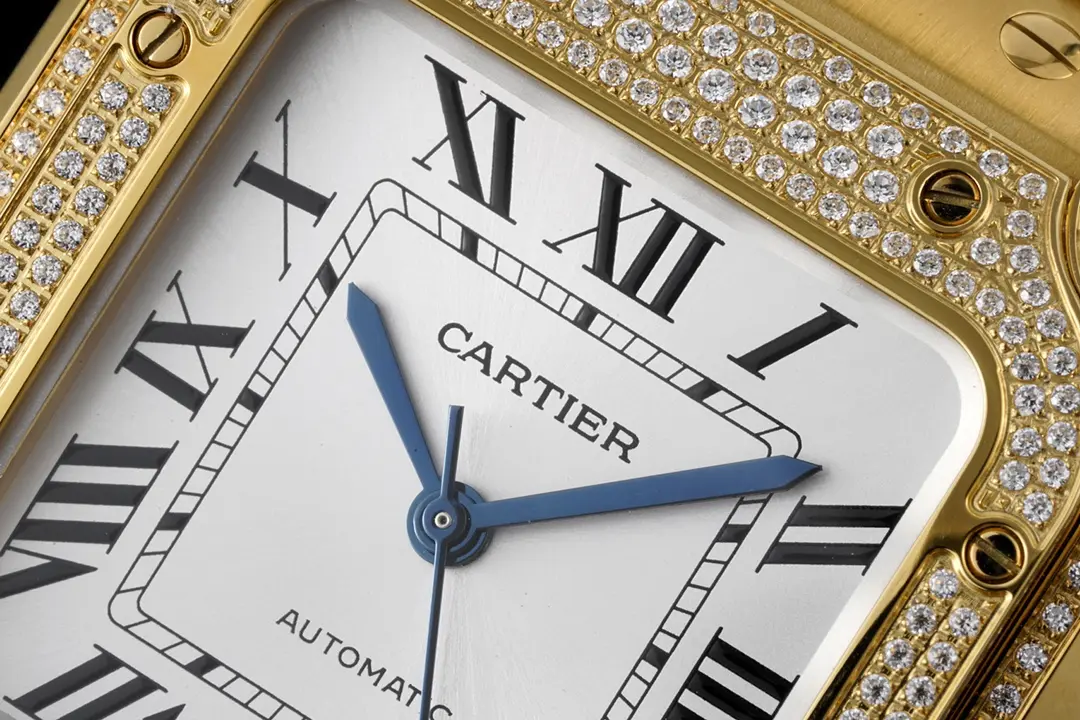 Cartier Santos de Cartier Watch Gold White - Image 9