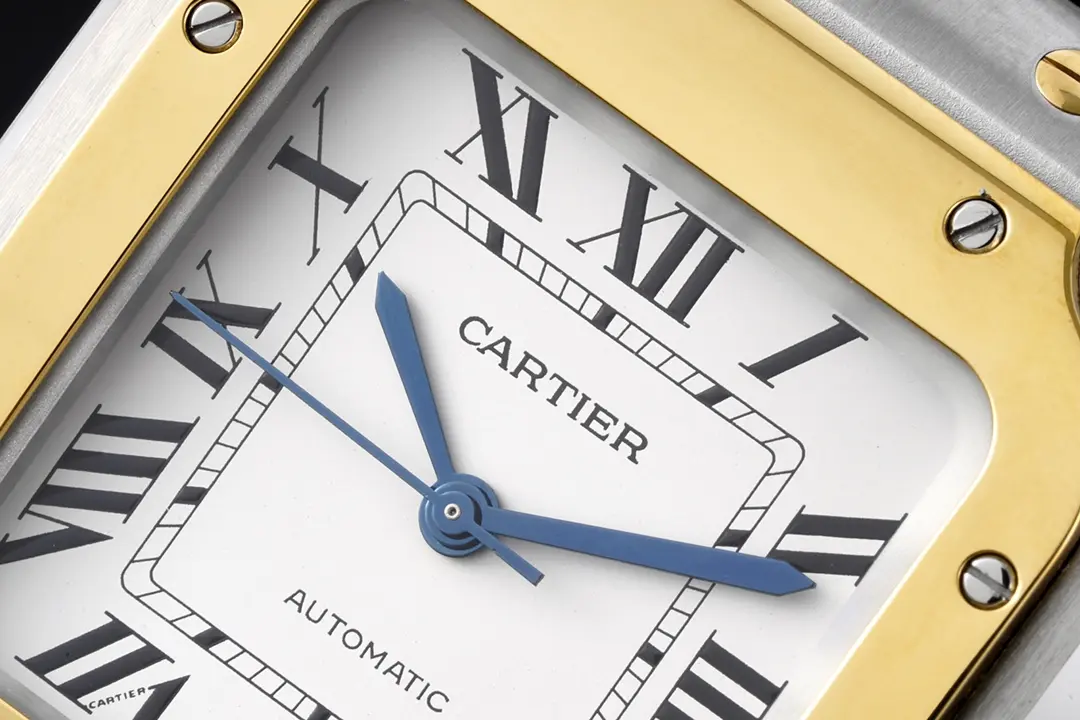 Cartier Santos de Cartier Watch Silver Gold White - Image 9