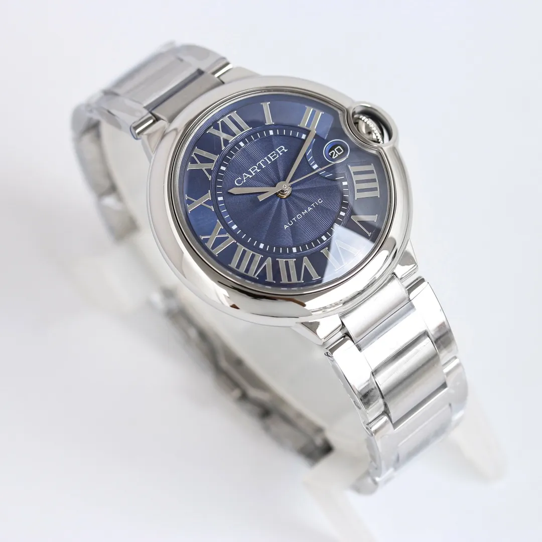 Cartier Ballon Bleu 40 Steel Blue Dial Watch – High-Quality Cartier - Image 2