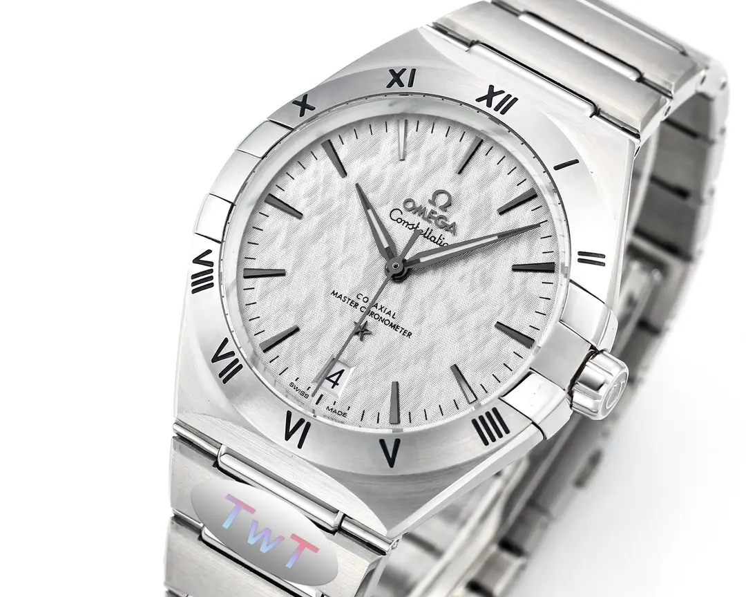 Omega Constellation Ceramic Silver Watch - Image 3