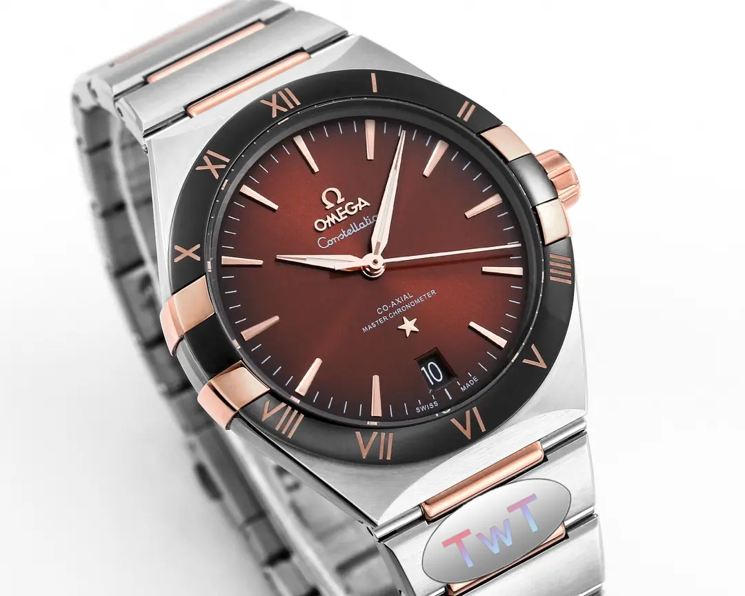 Omega Constellation 41mm Burgundy Dial Steel - Image 3