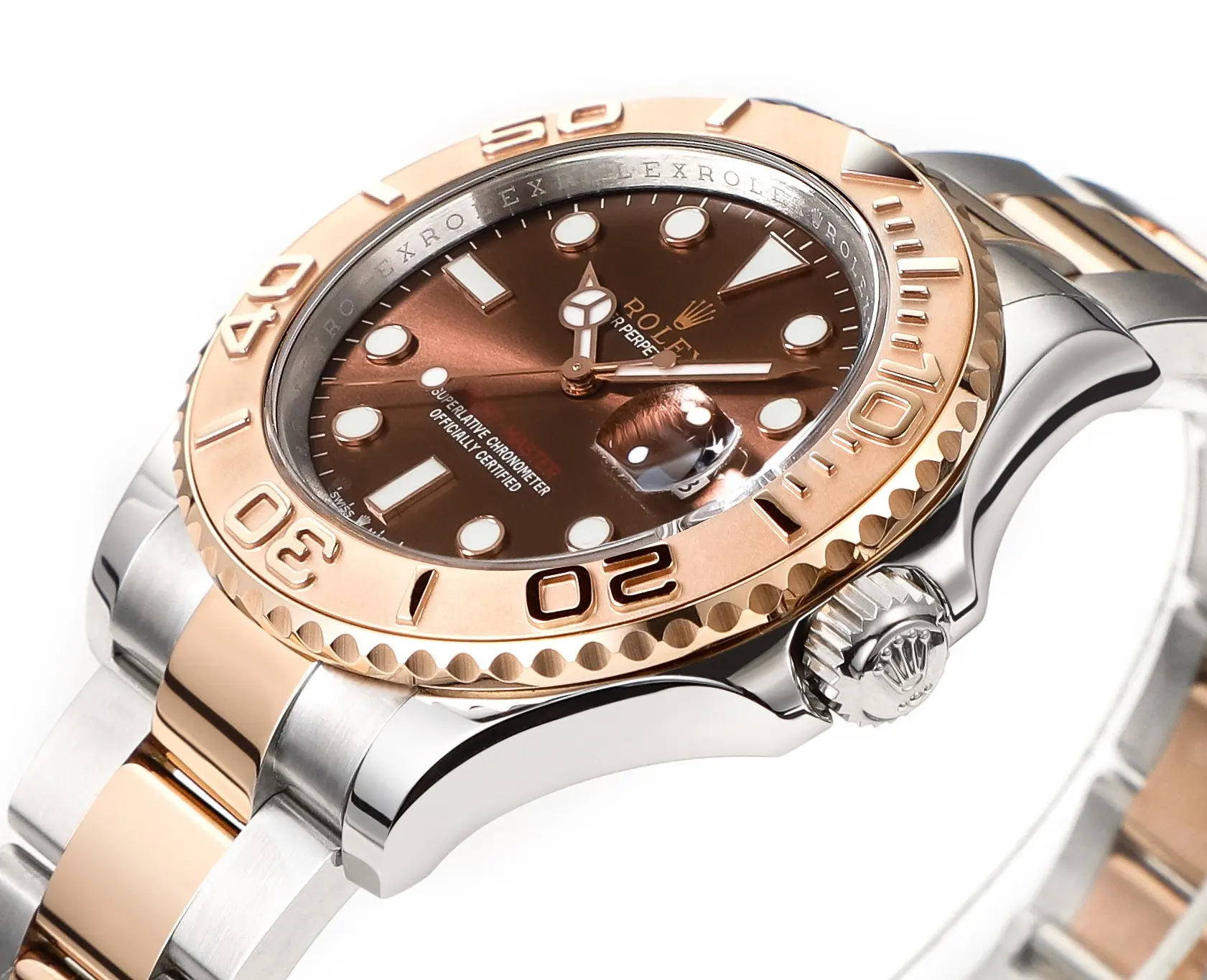 Rolex Yacht-Master 42 Rose Gold & Stainless Steel Brown Dial - Image 3