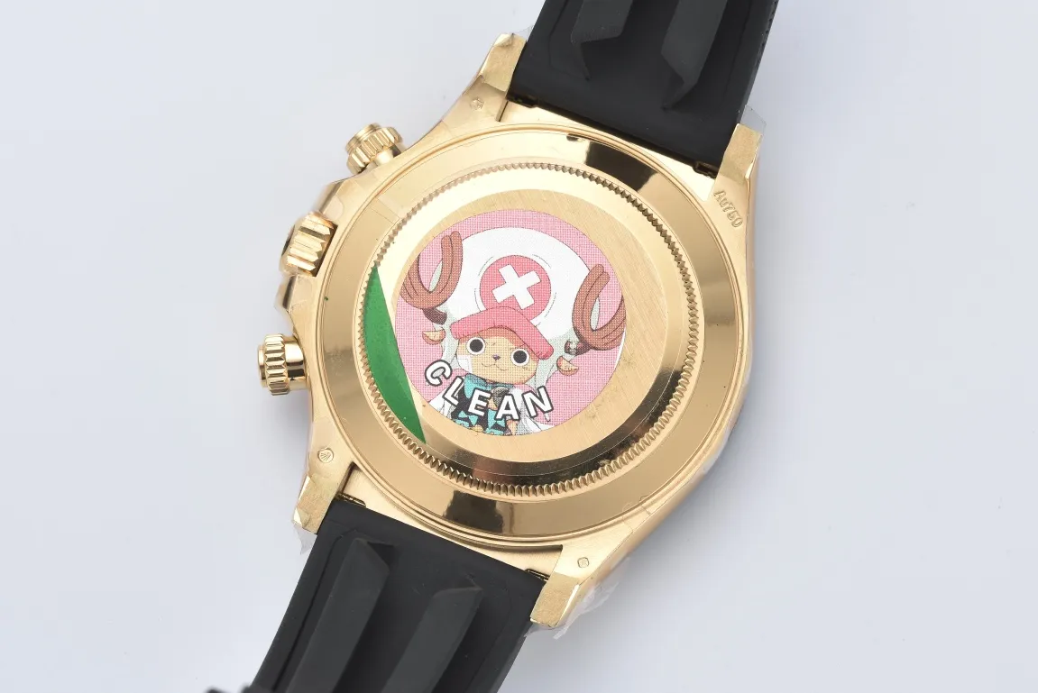 Rolex Daytona 116518 Champagne Dial – Full Gold with Black Rubber Strap - Image 3