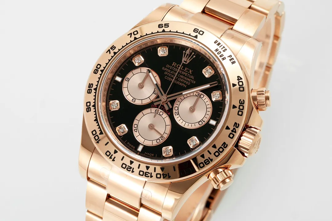 Rolex Daytona Rose Gold Black Dial Chronograph Watch – 60th Anniversary - Image 3