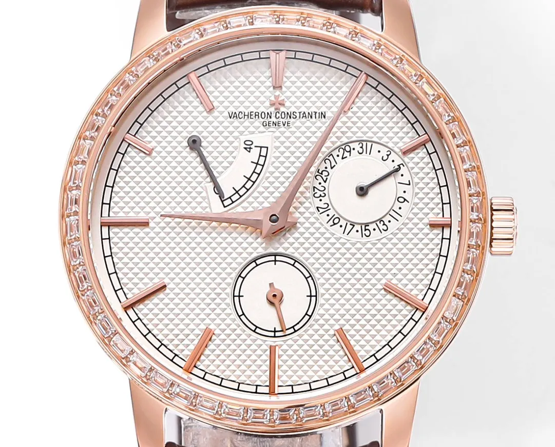 Vacheron Constantin Traditionnelle 83520/000R-9909 – Rose Gold, Brown Leather Strap, Multi-Function Dial - Image 8