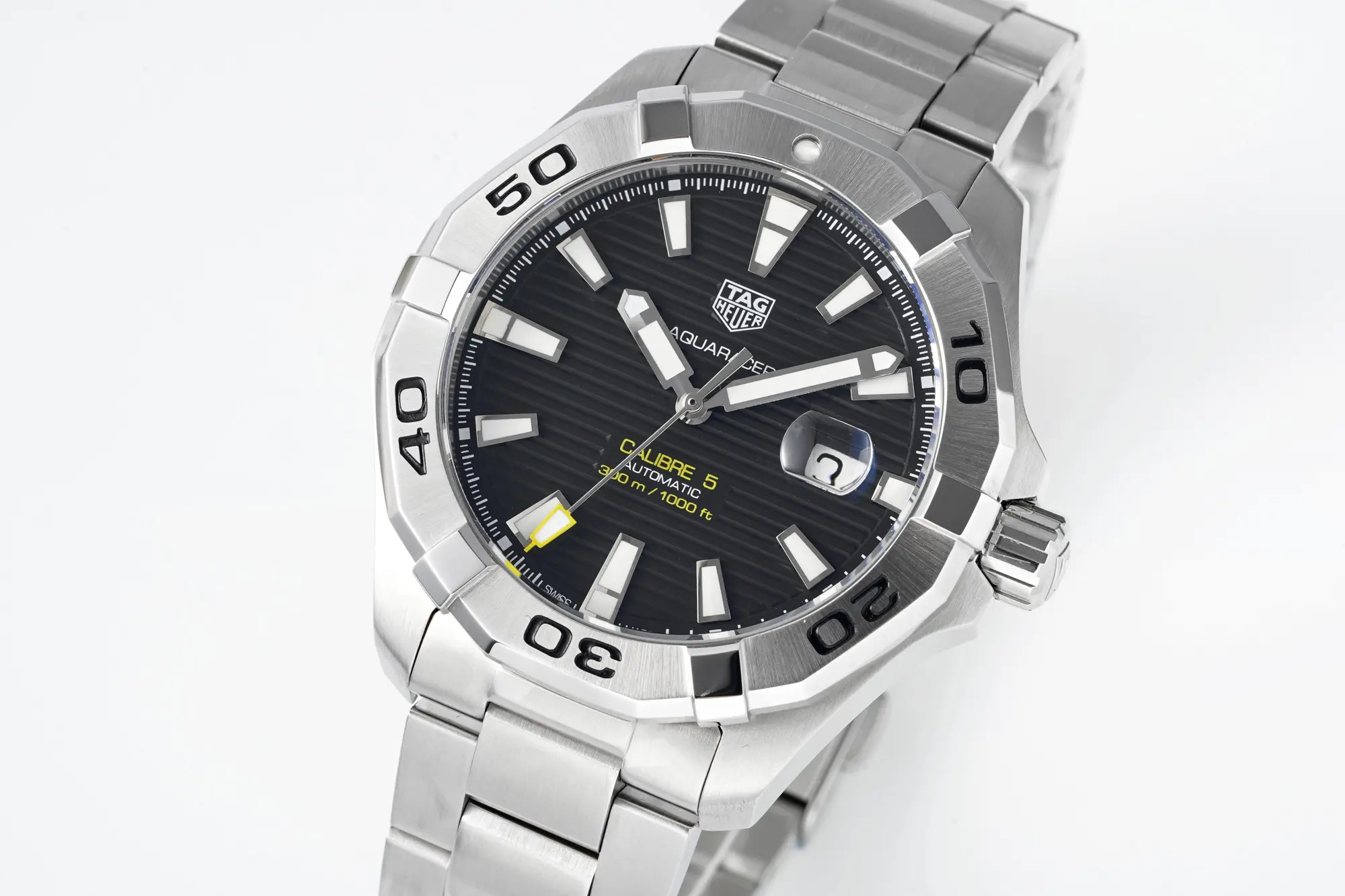 TAG Heuer Super Autavia – Silver Stainless Steel, Black Dial, Formal & Casual Style, 100m Waterproof, SW200 Movement - Image 7