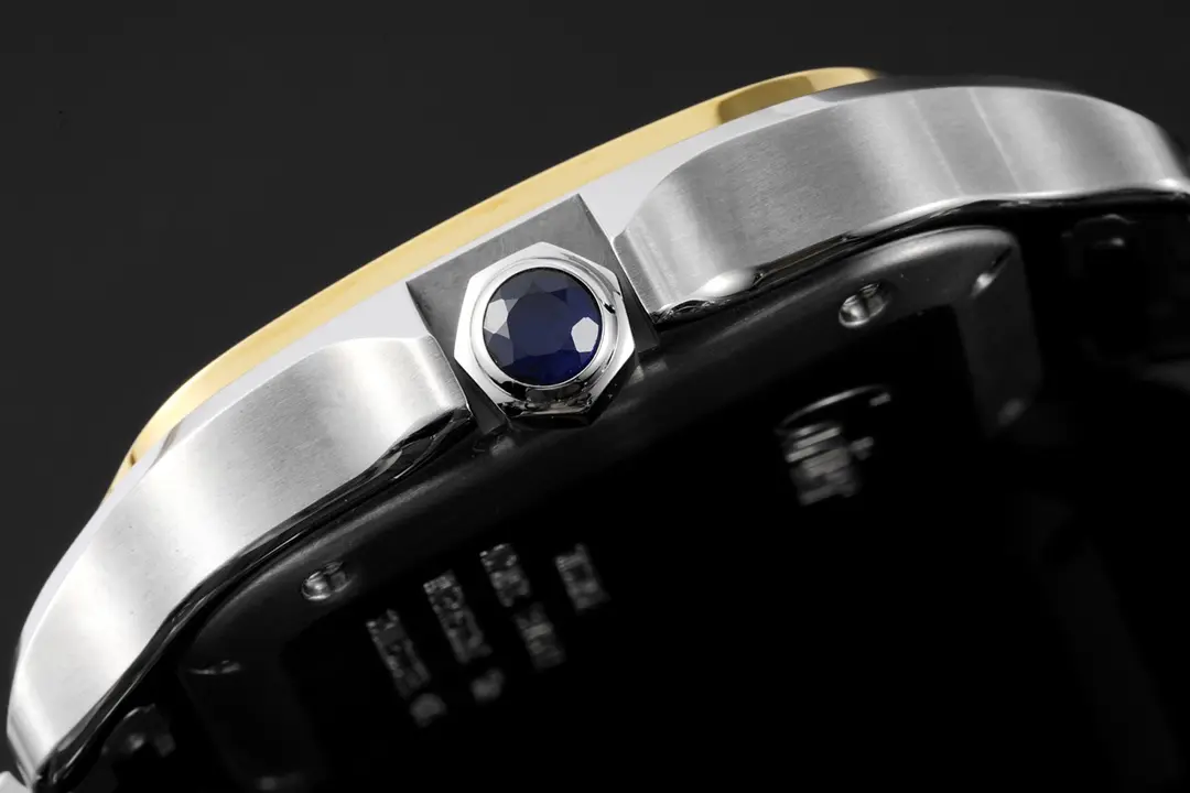 Cartier Santos de Cartier Watch Silver Gold White - Image 8