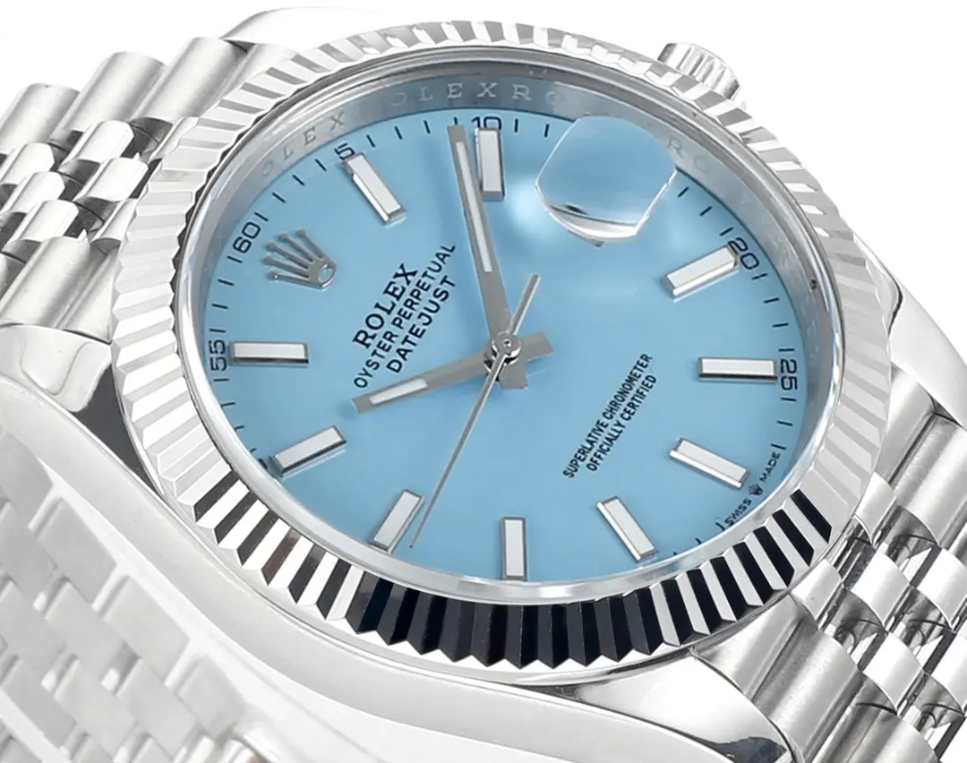 Rolex Datejust with Blue Dial, Oyster Perpetual Movement - Image 3