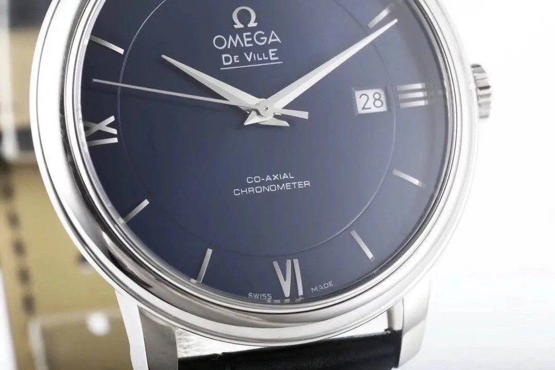 Omega De Ville Blue Dial Leather - Image 7