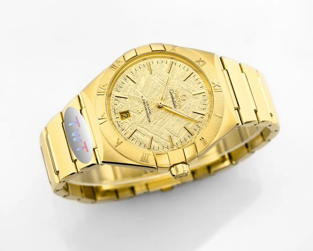 Omega Constellation 41mm Gold Ceramic Watch - Image 4