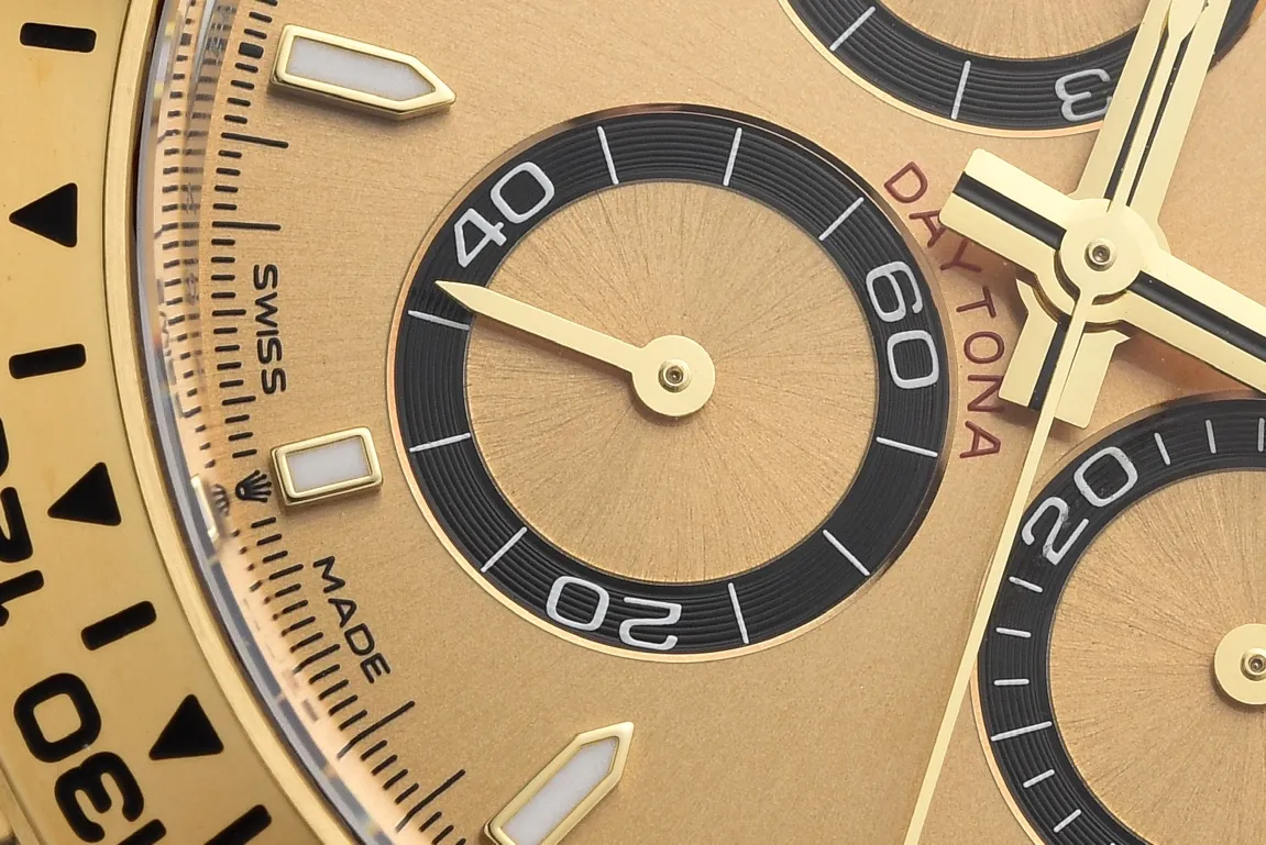 Rolex Daytona with Black Enamel Dial and Moissanite Stones - Image 4