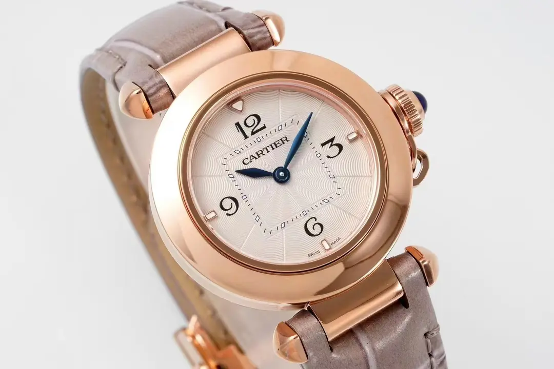 Cartier Pasha de Cartier Ladies Watch Rose Gold Leather Strap - Image 2