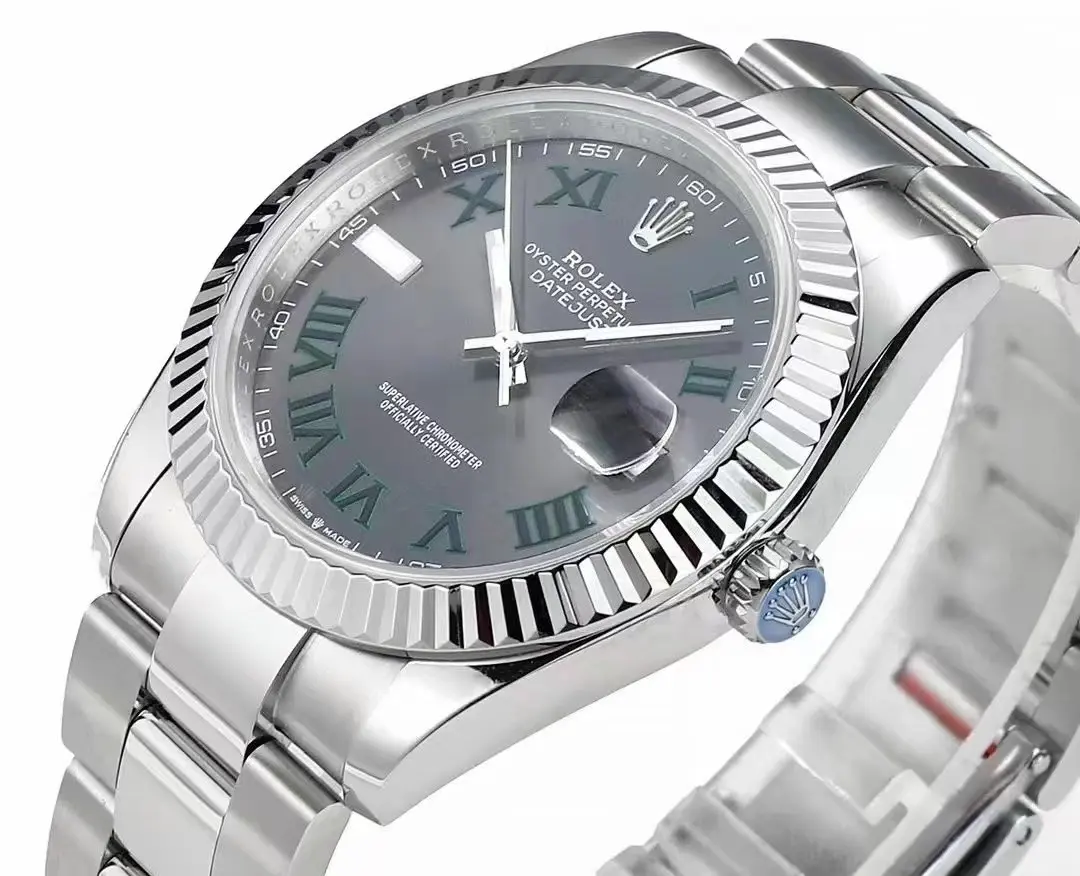 Rolex Datejust 41mm – Silver Stainless Steel with Grey Dial - Image 4
