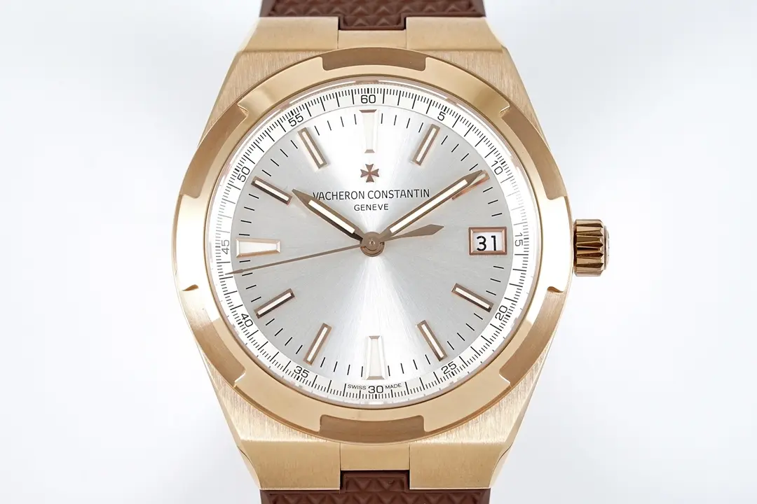 Vacheron Constantin Overseas – Rose Gold Case, Brown Strap, Interchangeable Band System - Image 4