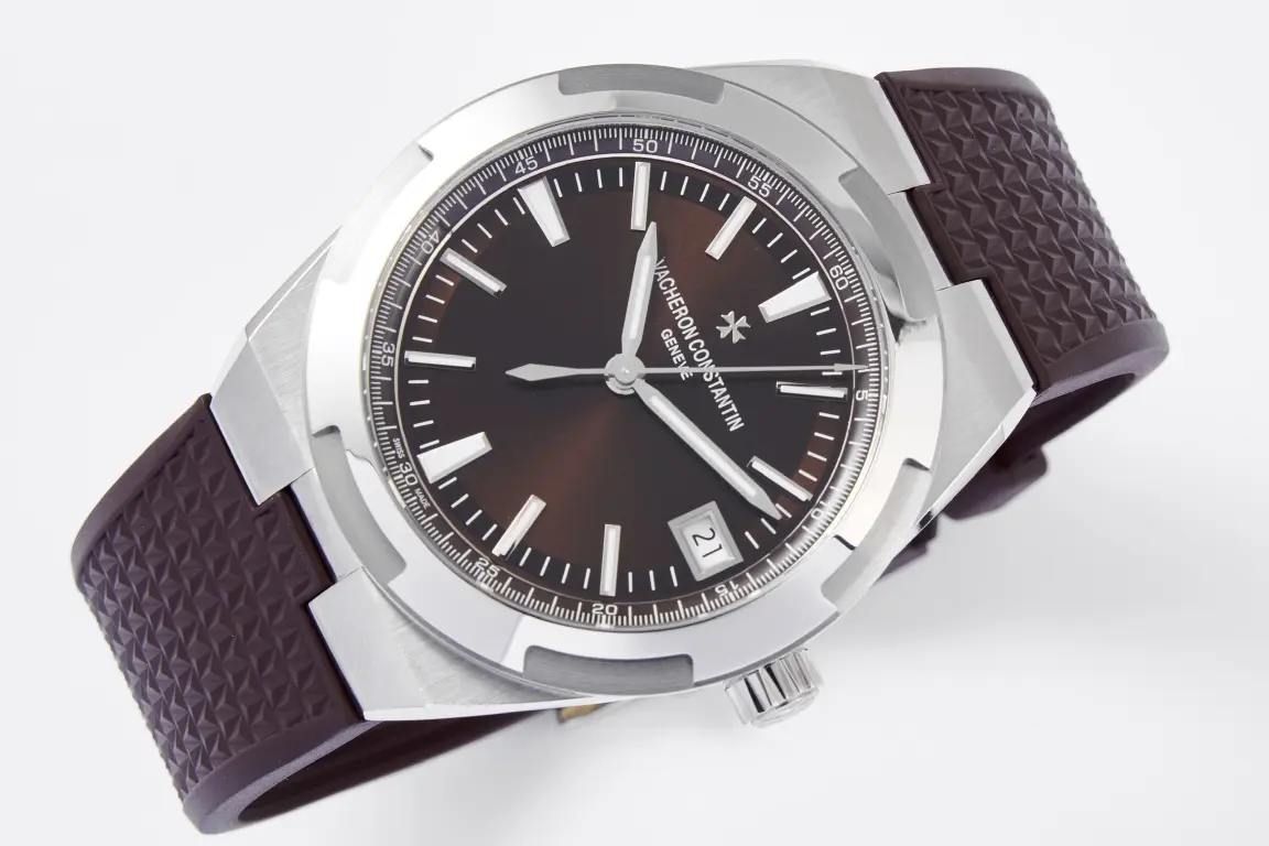 Vacheron Constantin Overseas 4500V Series – Brown Dial, Rubber Strap, Luxury Steel – Quality - Image 4