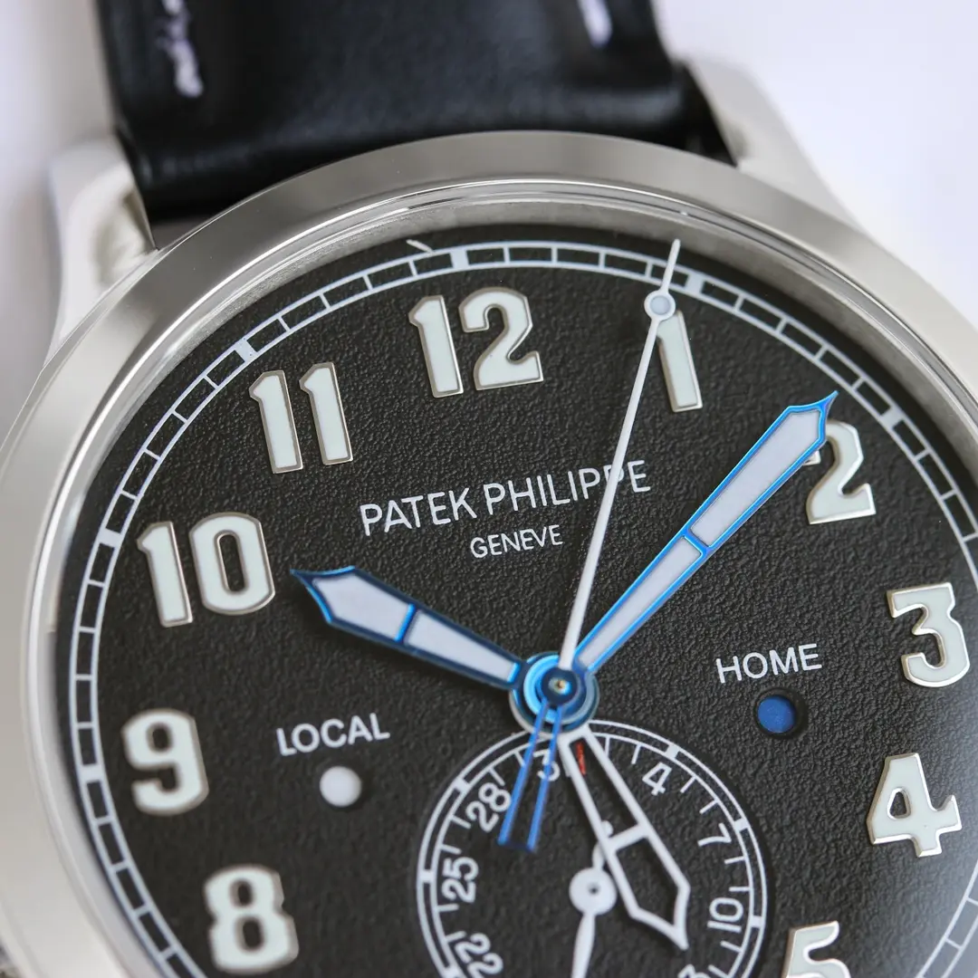 Patek Philippe Calatrava Pilot Travel Time Black Dial - Image 4