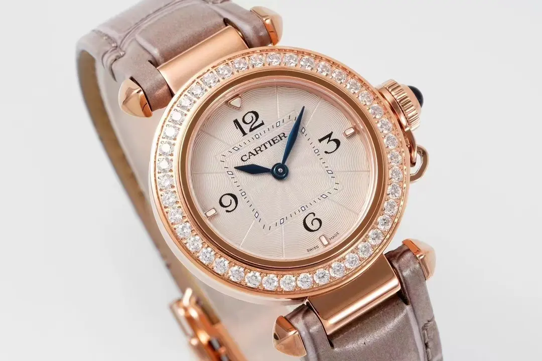Cartier Pasha de Cartier Watch Rose Gold Leather - Image 6