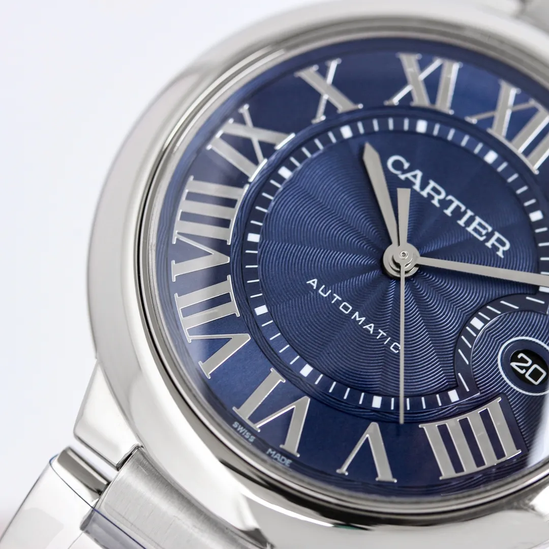 Cartier Ballon Bleu 40 Steel Blue Dial Watch – High-Quality Cartier - Image 4