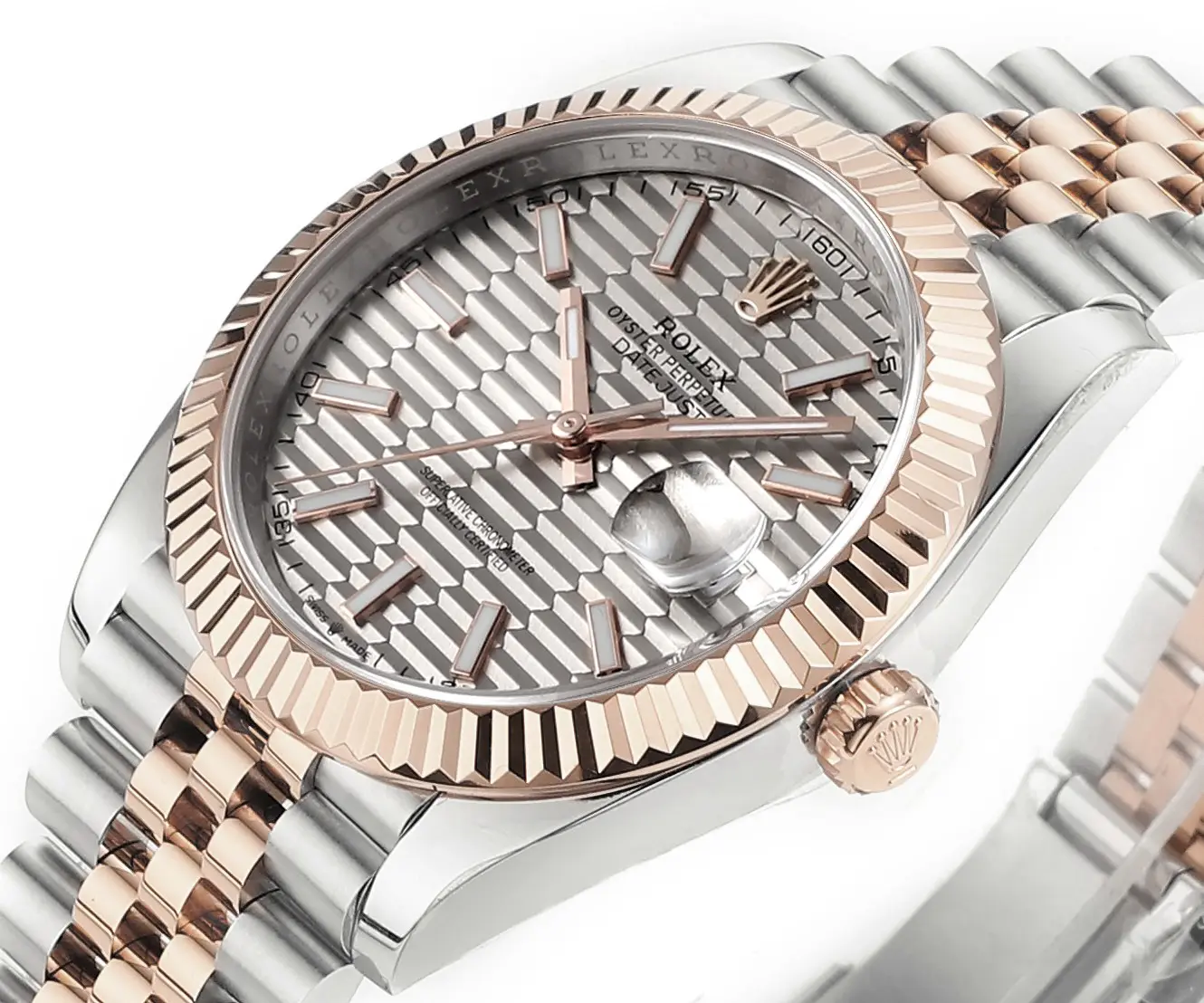 Rolex Datejust 41mm Watch with Platinum Bezel, Grey Dial - Image 4