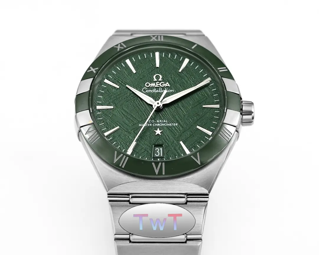 Omega Constellation 41mm Green Ceramic Watch - Image 5