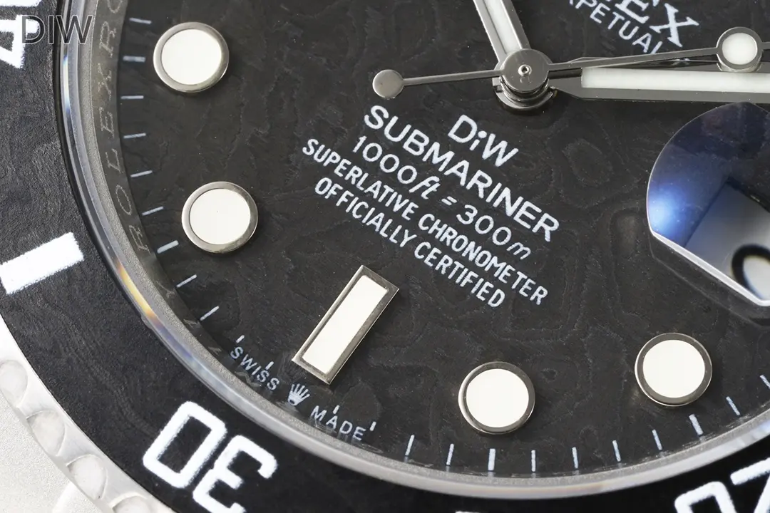 Rolex Submariner PARAKEET – Custom Black Carbon Fiber Dial, Premium Stainless Steel - Image 5