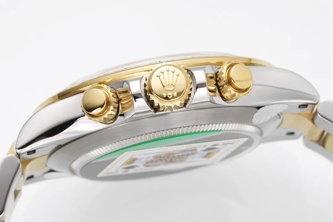 Rolex Daytona 4130 – Two-Tone Gold/Steel, Black Dial, Luxury Chronograph - Image 5
