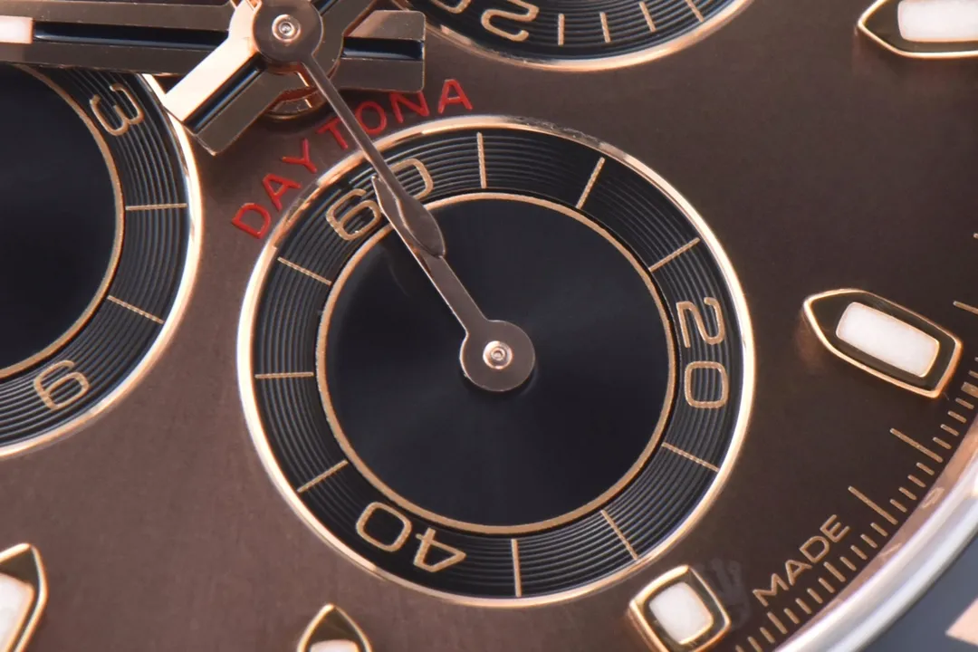 Rolex Daytona Watch with Black Rubber Strap, Brown Dial, and Exquisite - Image 5