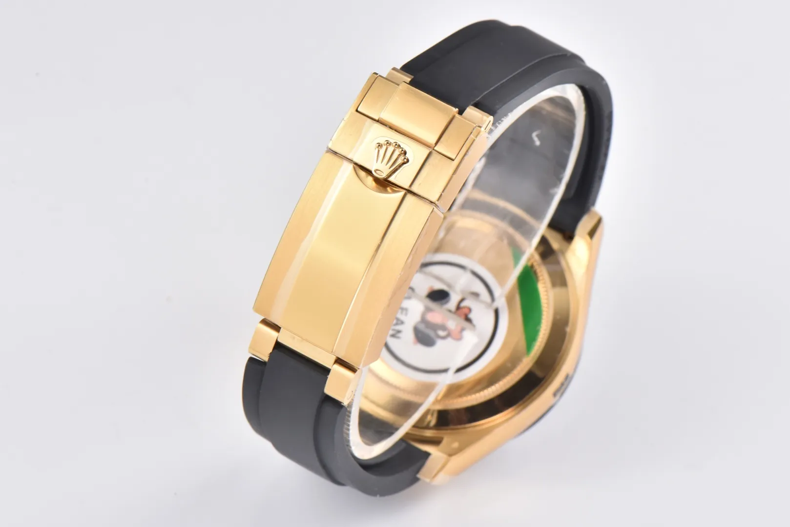 Rolex Daytona Little Devil – Black Dial, Gold Case, Rubber Strap - Image 5