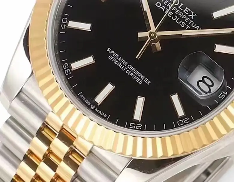 Rolex Datejust 41mm Black Dial Two-Tone Jubilee Bracelet - Image 5