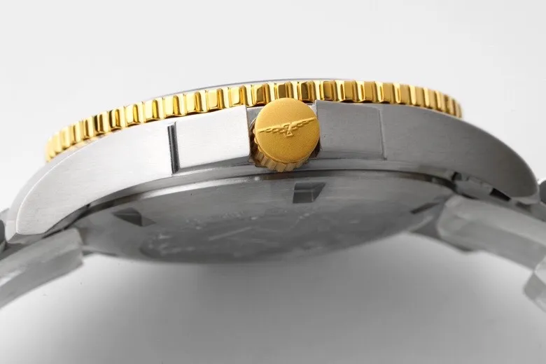 Longines Conquest Diver Watch Gold Bezel Steel - Image 5