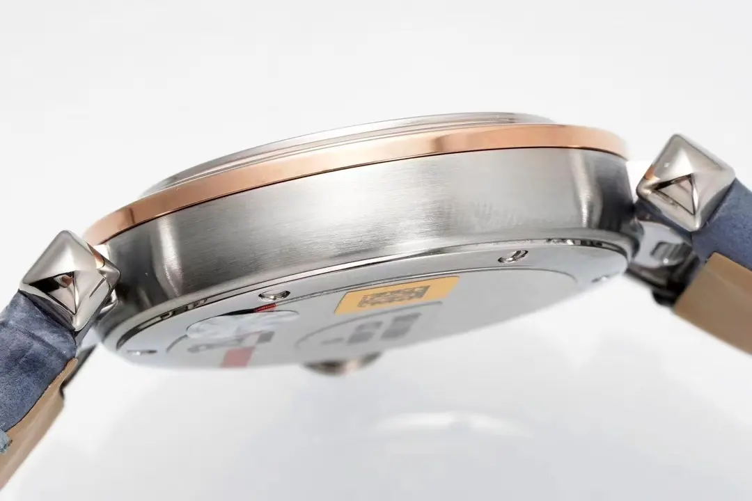 Cartier Pasha de Cartier Watch Rose Gold Blue Leather - Image 5