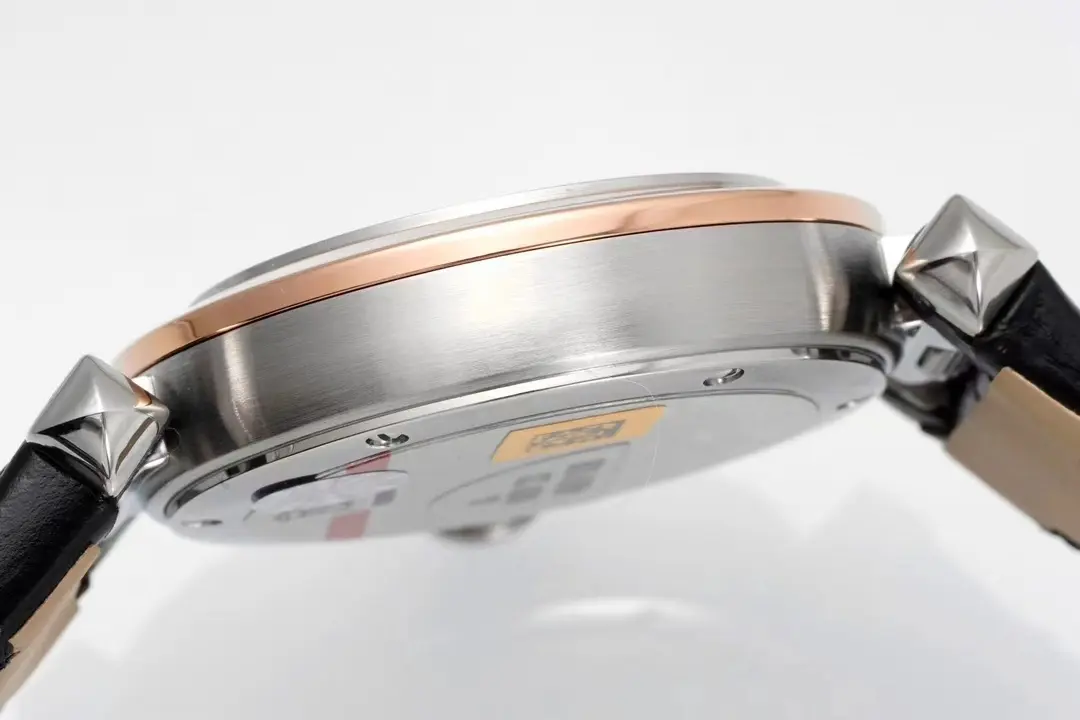 Cartier Pasha de Cartier Watch Rose Gold Black Leather - Image 6