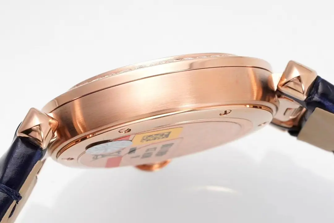 Cartier Pasha de Cartier 30mm Rose Gold Blue Leather - Image 9