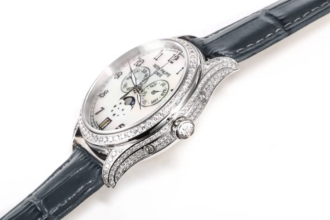 Patek Philippe Complications 4947R White Dial Leather Watch - Image 5