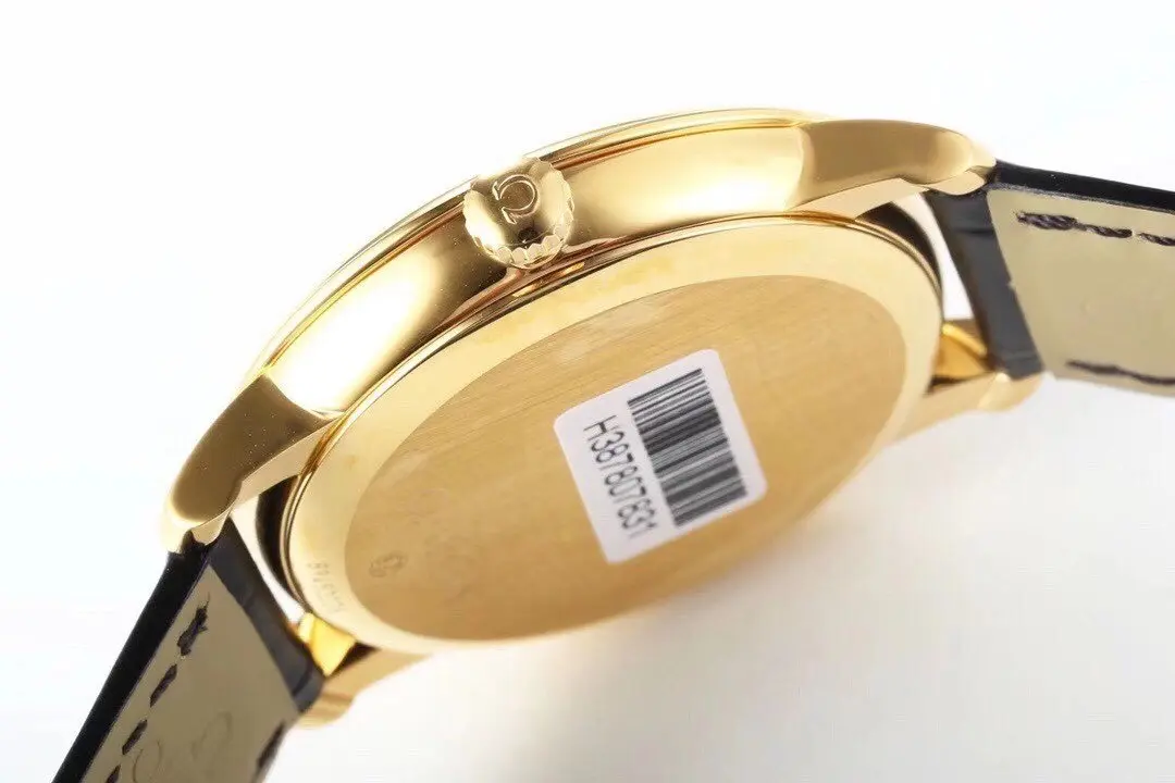 Omega De Ville Gold Watch Black Strap - Image 5