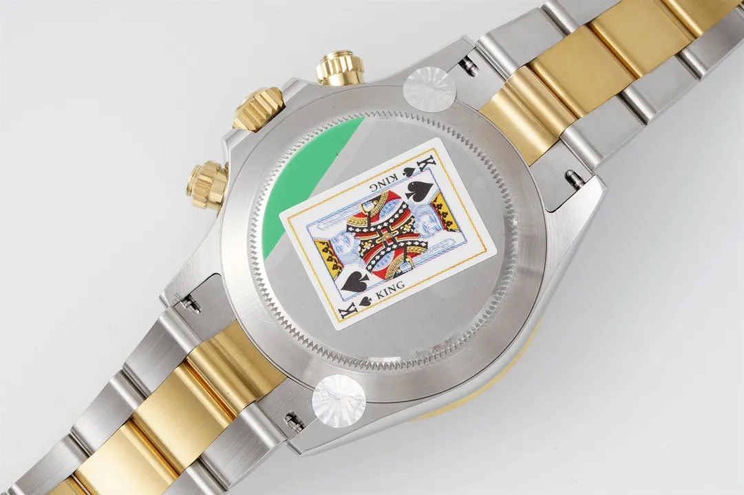 Rolex Daytona 4130 – Two-Tone Gold/Steel, Black Dial, Luxury Chronograph - Image 6
