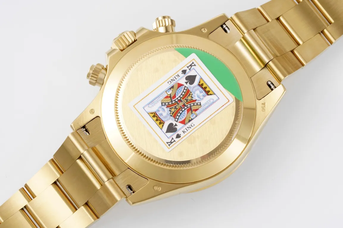 Rolex Daytona 4130 – Gold with Black Dial - Image 6
