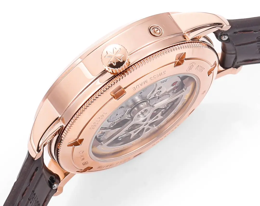 Vacheron Constantin Traditionnelle 83520/000R-9909 – Rose Gold, Brown Leather Strap, Multi-Function Dial - Image 5