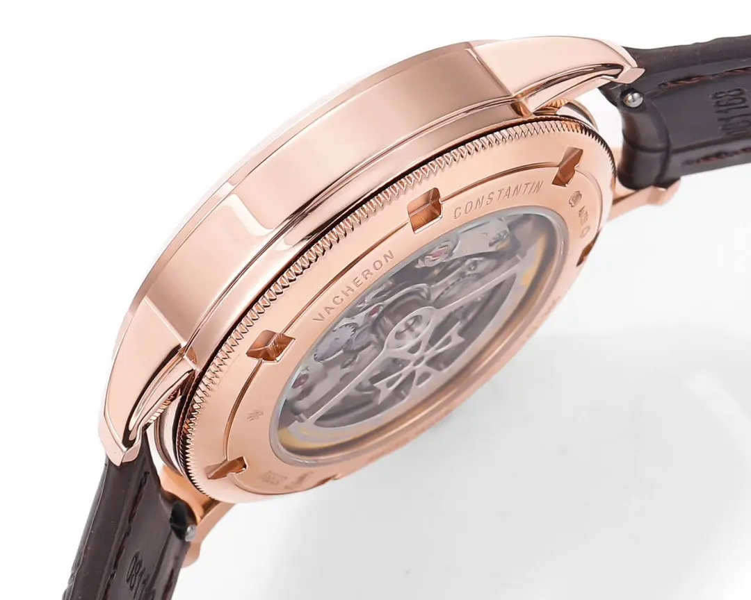 Vacheron Constantin Traditionnelle 83520/000R-9909 Rose Gold with Brown Leather Strap - Image 6