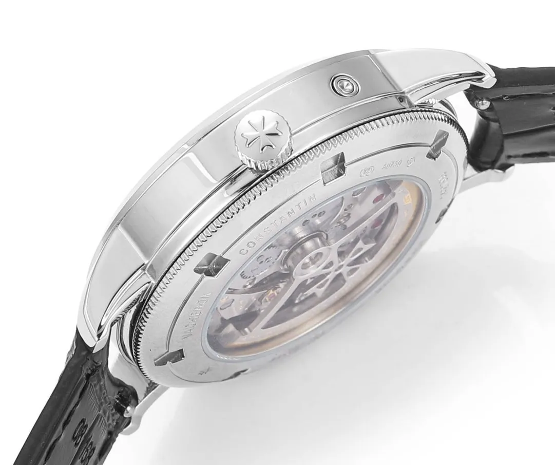 Vacheron Constantin Traditionnelle 83520/000R-9909 – Silver Dial, Black Leather Strap, Multi-Function Automatic Quality - Image 6