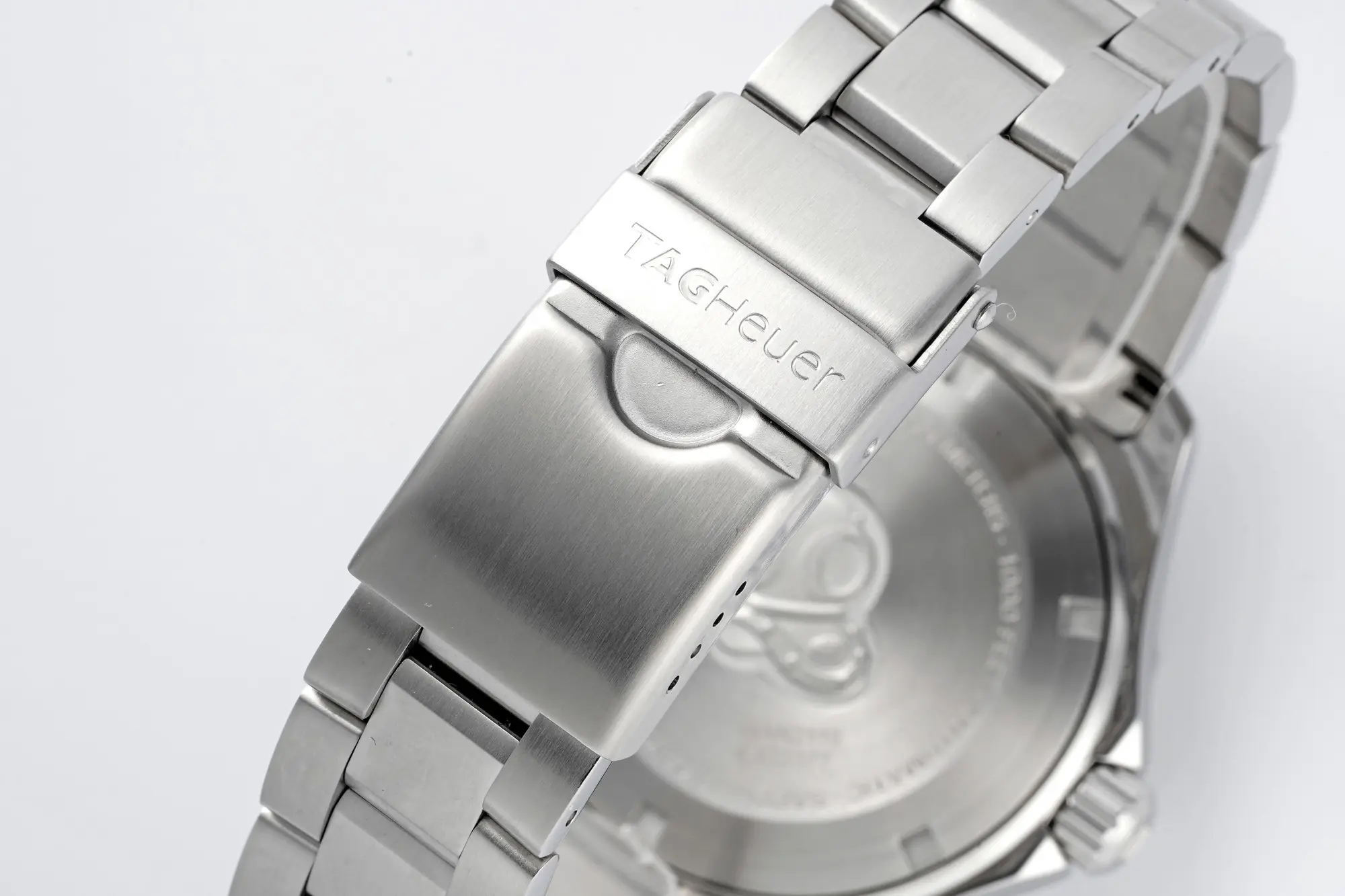 TAG Heuer – Silver Stainless Steel, Black Dial, Automatic Diver Style, 100m Waterproof - Image 6