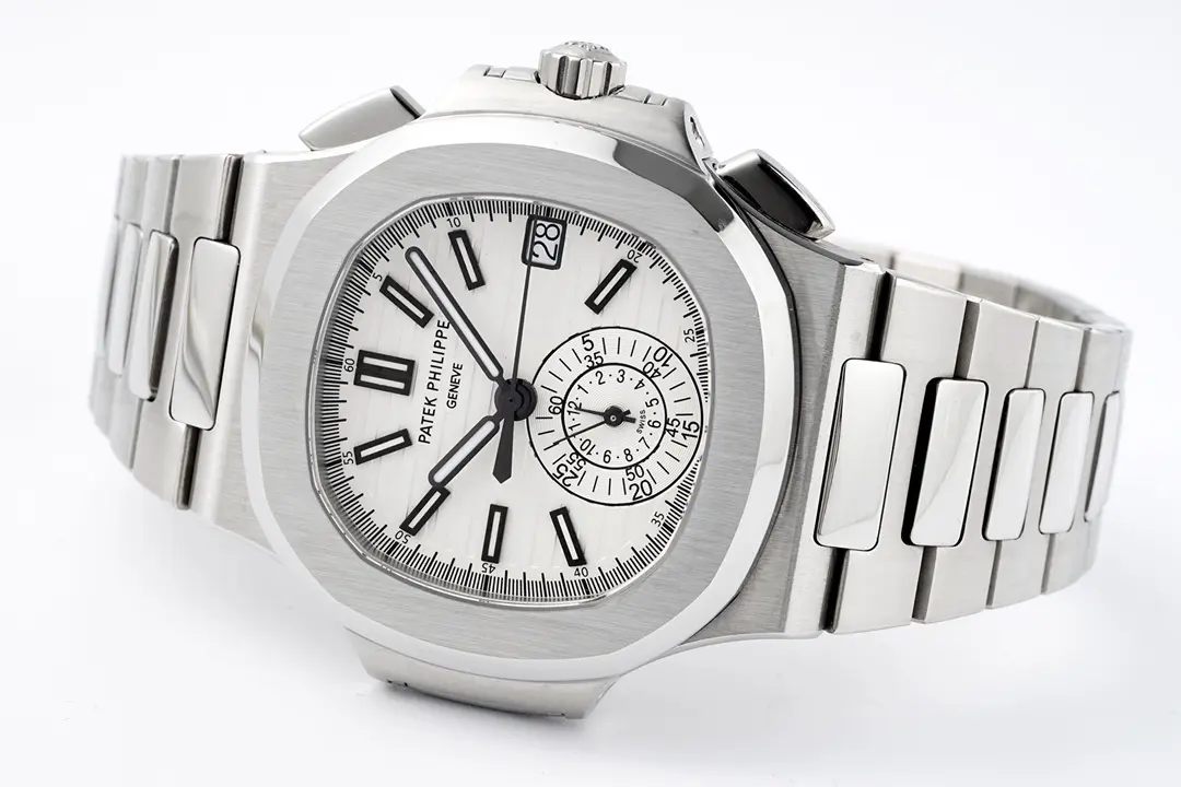 Patek Philippe 5980 Silver Chronograph - Image 6