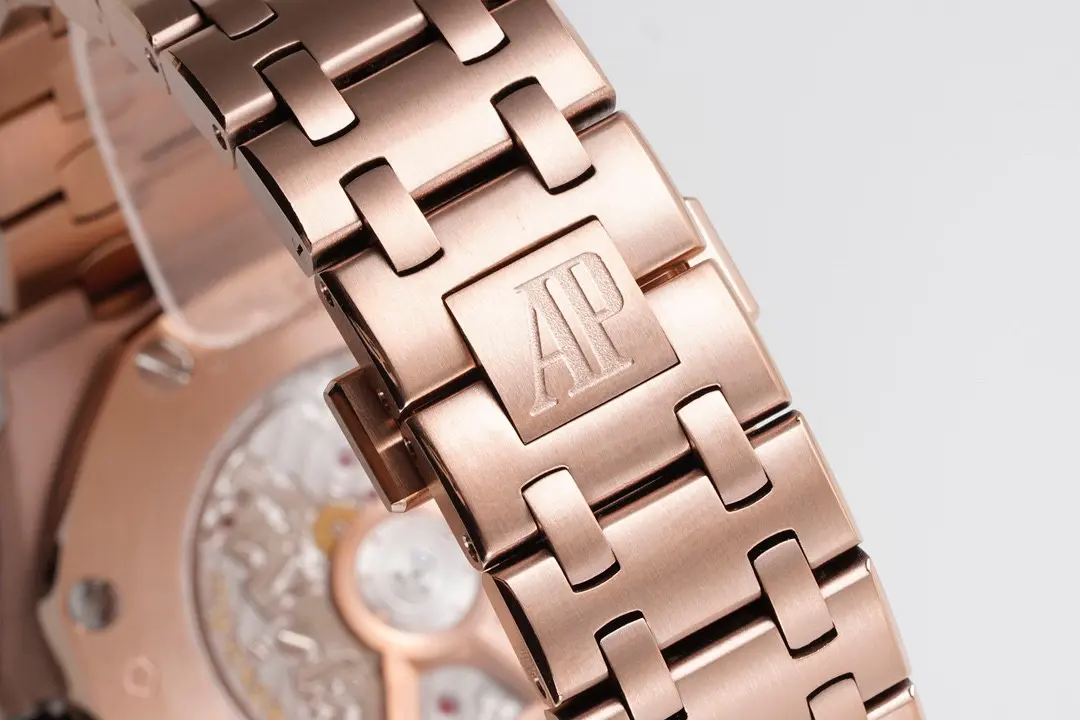 Audemars Piguet Royal Oak Offshore Rose Gold Blue Dial Chronograph - Image 6