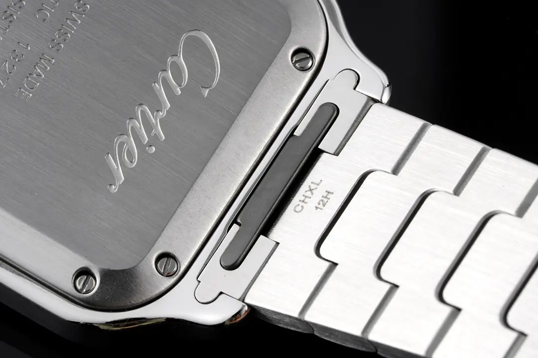 Cartier Santos de Cartier Watch Silver Gold White - Image 2