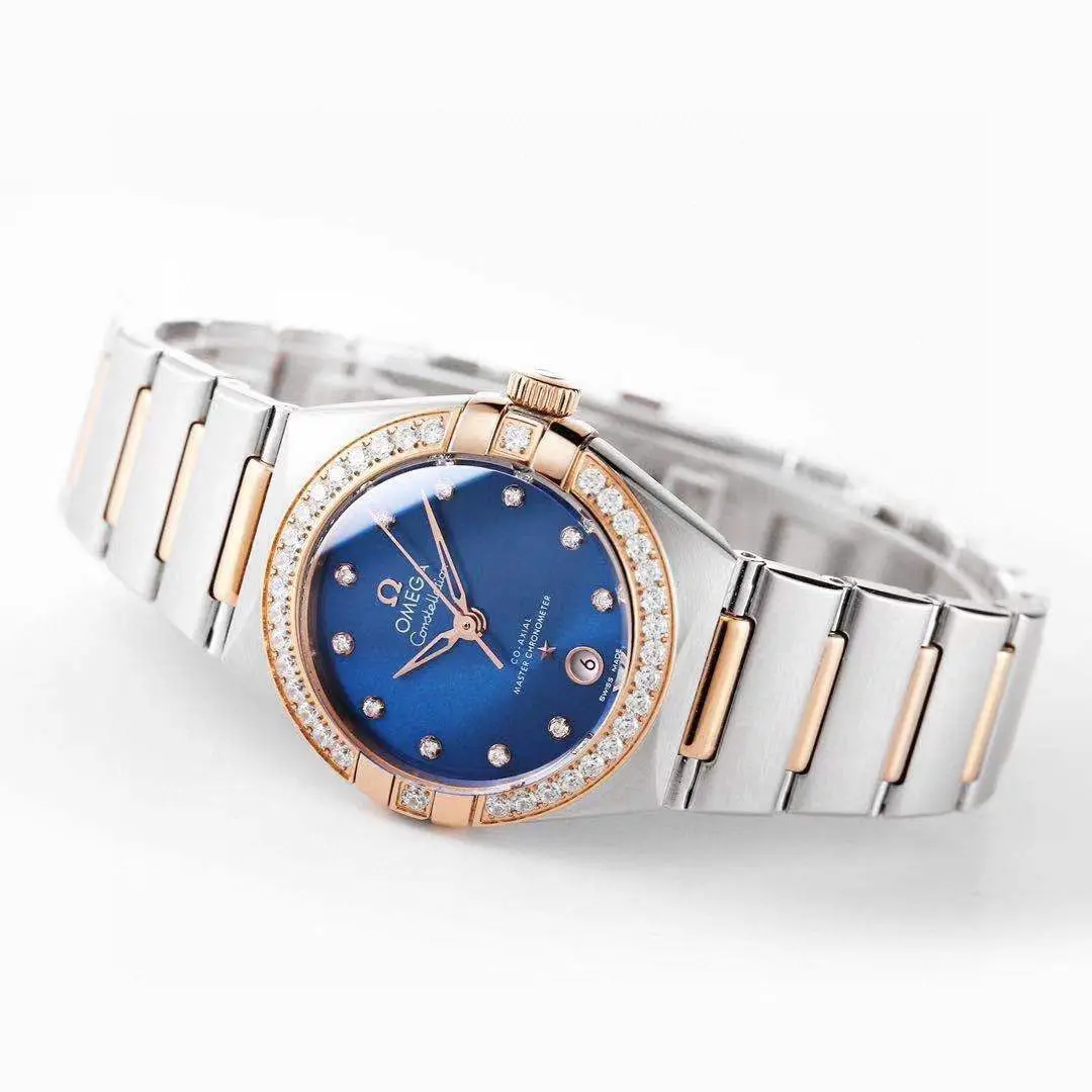 Omega Constellation 29mm Blue Dial Two-Tone - Image 7