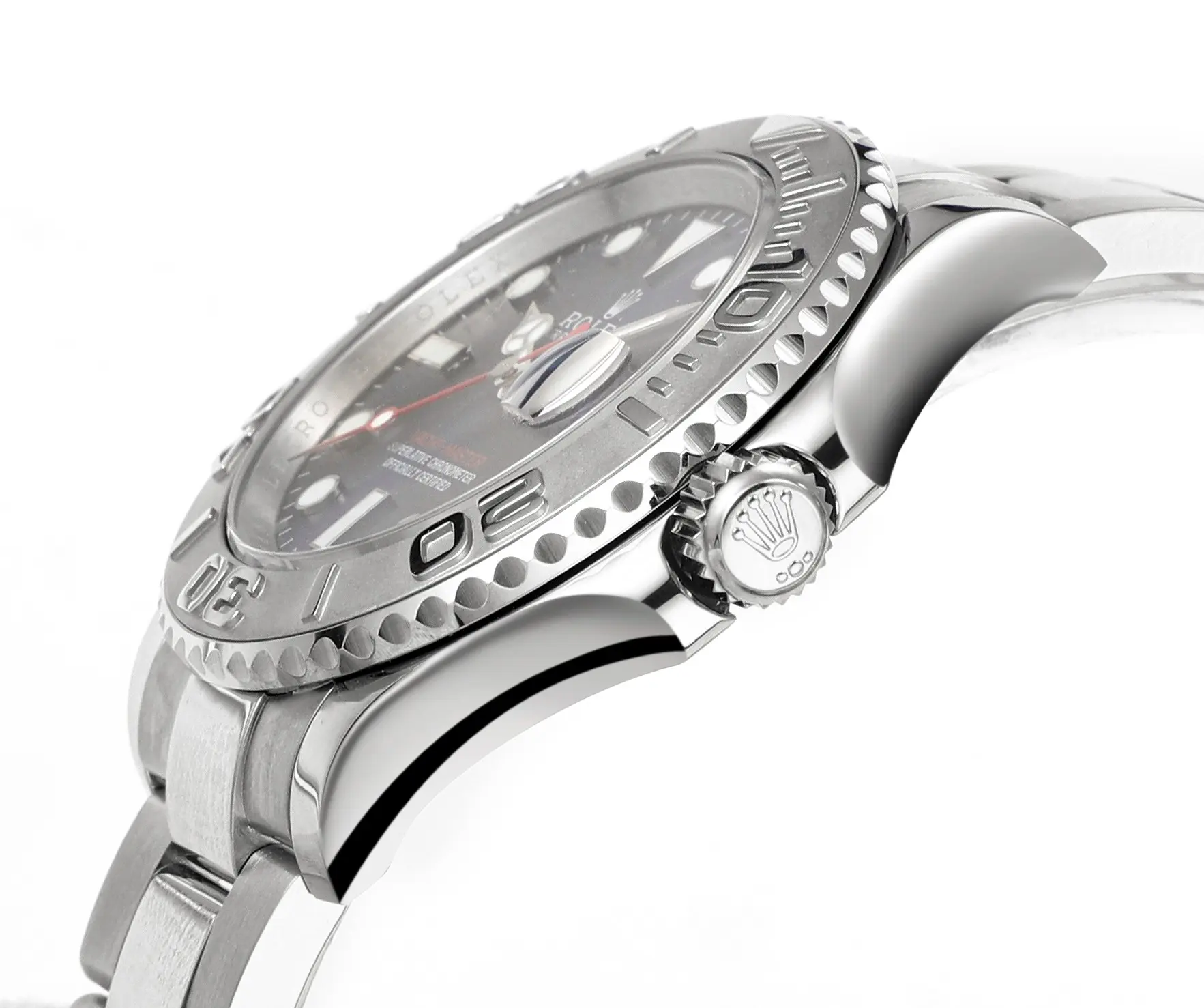 Rolex Yacht-Master 42 Stainless Steel Watch with Black Dial - Image 7