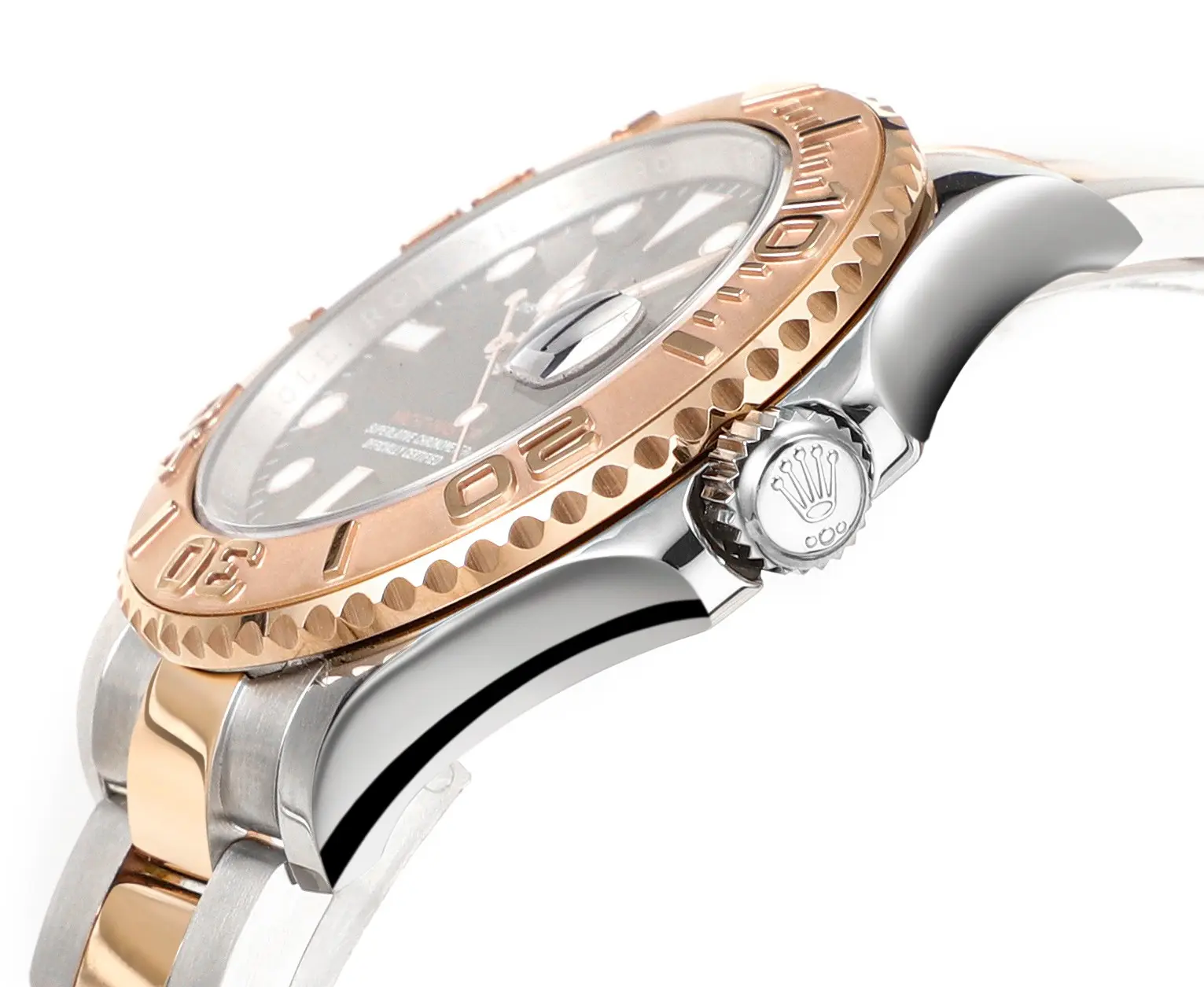 Rolex Yacht-Master 42mm Two-Tone Stainless Steel & 18k Everose Gold with Black Dial Automatic - Image 7
